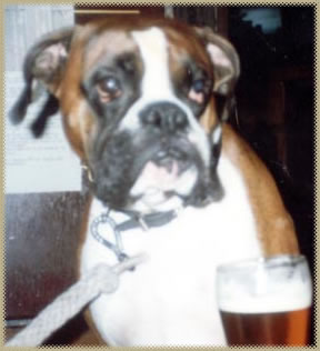 Jase having a drink